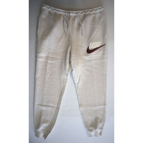 Nike FN3094-104 Men's Sz L Beige Club Fleece Chenille Futura Jogger Pants
